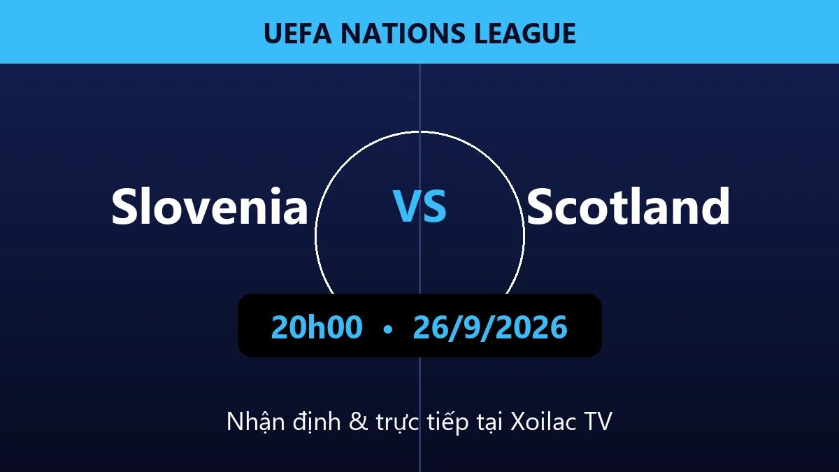 Nhận định Slovenia vs Scotland 20h00 ngày 26/9/2026